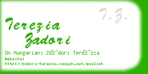 terezia zadori business card